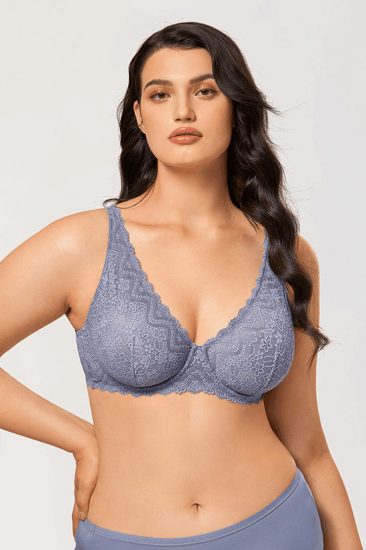 חזיית תחרה סקסית במבנה עגול ומדגיש להופעה קייצית עדינה ומושכת - לה איסלה