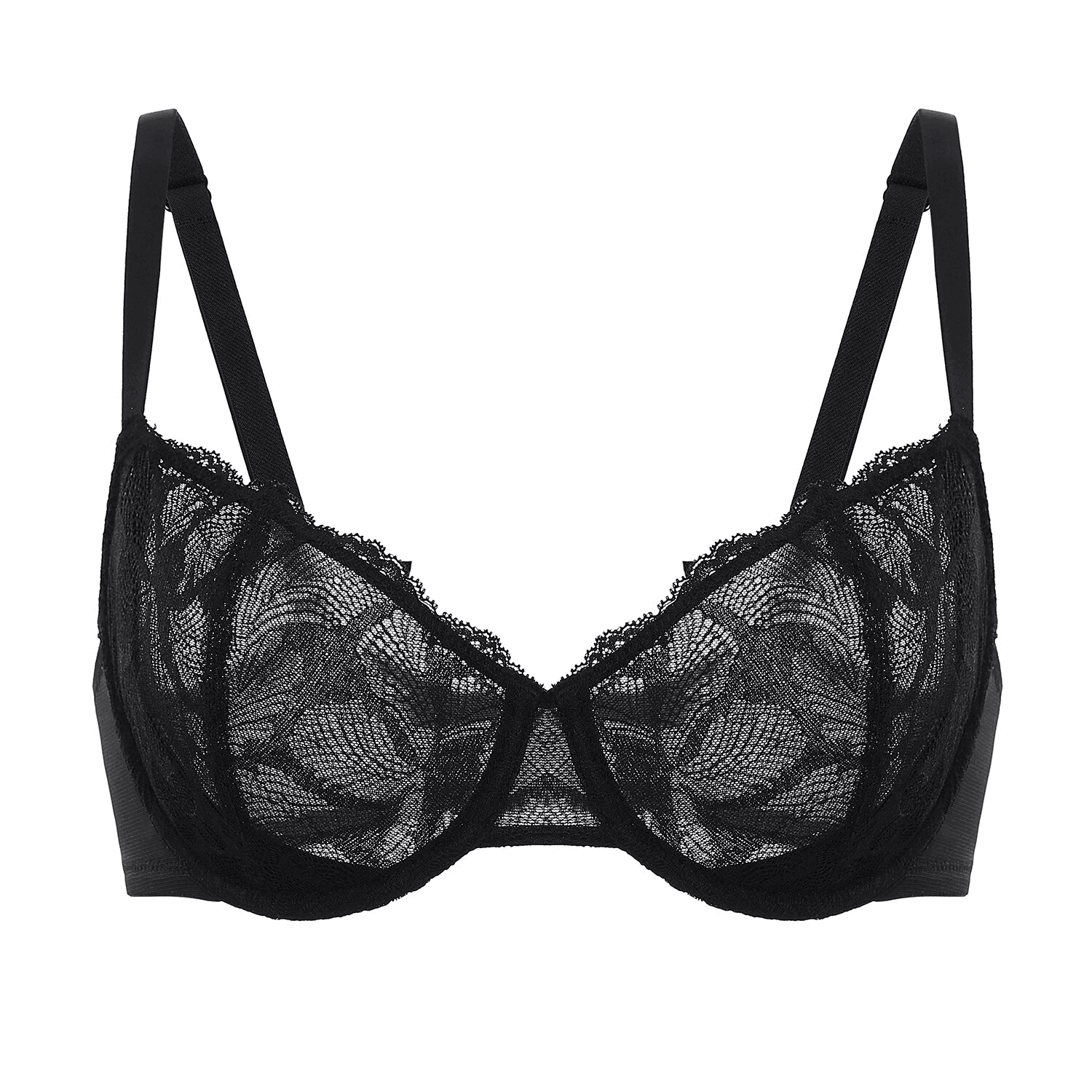 Full Support Bras for Plus Size with Elegant Lace Lift