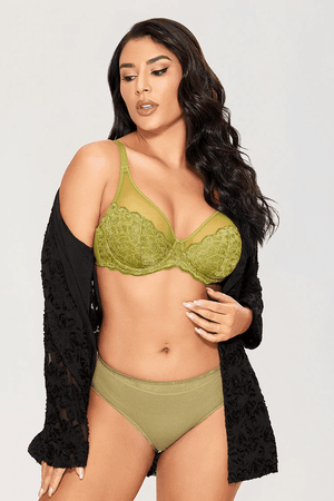 חזיית תחרה מעצבת בכיסוי נשי מלא - לה איסלה