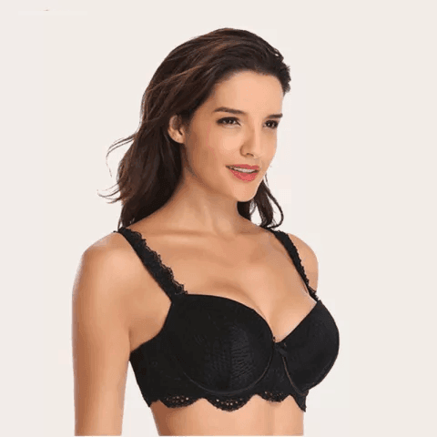 Plus Size White Bra for Lifted Full-Cup Support
