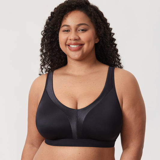 Silk & Satin Wire-Free Bra – Elegant Comfort