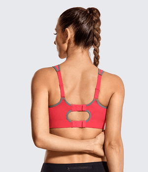Close-up of black padded sports bra fabric highlighting sweat-wicking seamless construction - MissFine