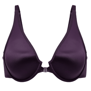 Back view of nude bra with adjustable straps and multi-hook band closure - MissFine