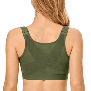 Side angle of non wired full cup bra showing wide seamless cups and underband - MissFine