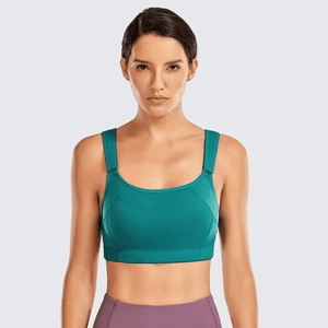 Side angle showing non wired full cup bra shape and supportive mid-torso band - MissFine