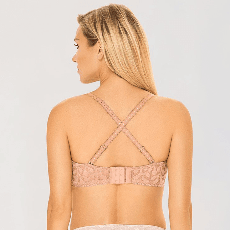 חזיית סטרפלס מתחרה עדינה עם אופציה לרצועות מתכווננות - לה איסלה