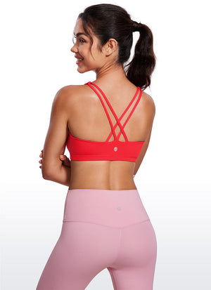 Low Cut Cross Back Bra - Low Neckline, Cross Back