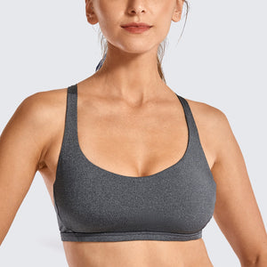 Strappy Sports Bra - Six Strap Design, Low Cut