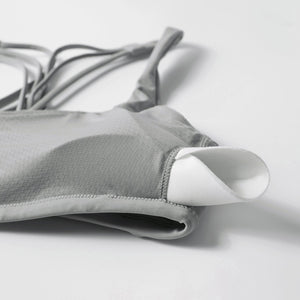 Strappy Sports Bra - Six Strap Design, Low Cut