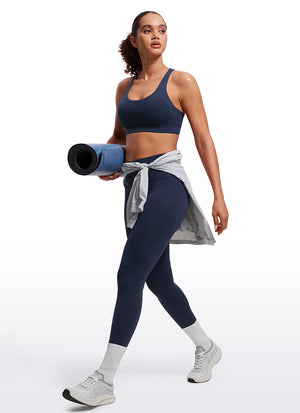 Cross Back Four Strap Bra - Four Strap Design, Cross Back