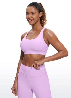 Cross Back Four Strap Bra - Four Strap Design, Cross Back