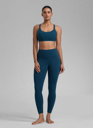 Strappy Low Cut Sports Bra - Eight Straps, Low Neckline