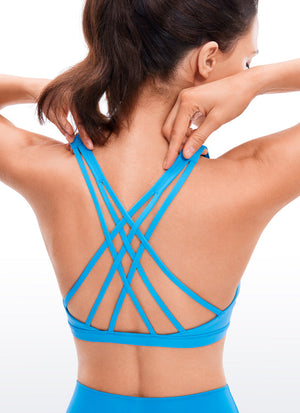 Brushed Criss Cross Back Bra - Brushed Fabric, Criss Cross Back