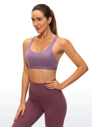 Brushed Criss Cross Back Bra - Brushed Fabric, Criss Cross Back