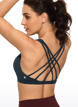 Brushed Criss Cross Back Bra - Brushed Fabric, Criss Cross Back