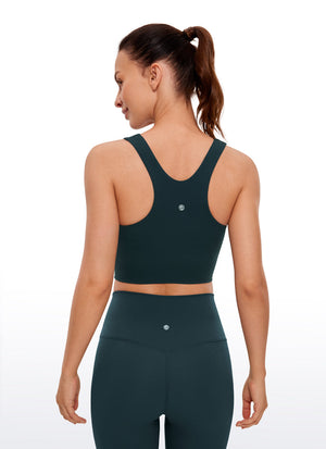 High Neck Racerback Tank Top - High Neck, Racerback
