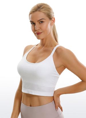 Seamless Longline Y Back Bra - Seamless, Y Back, Extended Hem