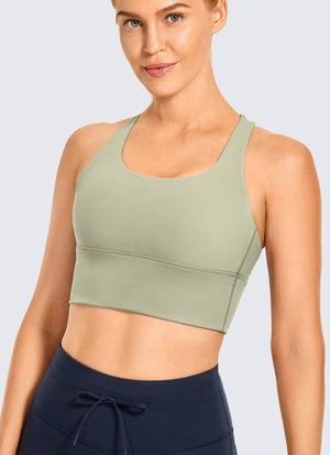 Strappy Longline Bra - Strappy Back, Extended Coverage