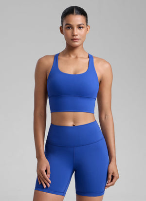 Strappy Longline Bra - Strappy Back, Extended Coverage