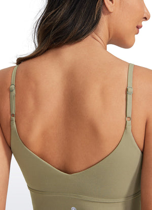 Longline Adjustable Strap Bra - Adjustable Straps, Extended Coverage