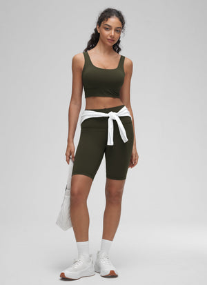 Longline Sports Bra - U Back, Extended Coverage