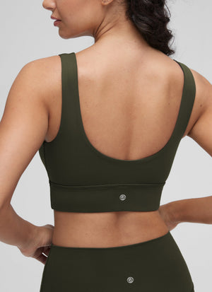 Longline Sports Bra - U Back, Extended Coverage