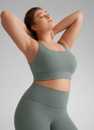 Longline Sports Bra - U Back, Extended Coverage