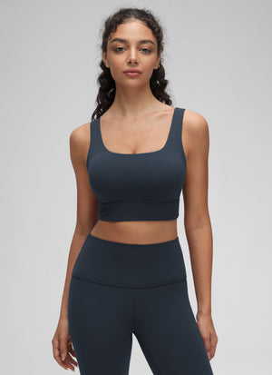 Longline Sports Bra - U Back, Extended Coverage