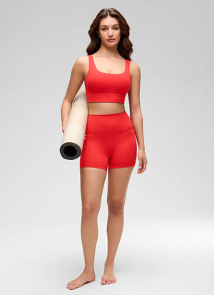 Longline Sports Bra - U Back, Extended Coverage