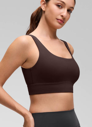 Longline Sports Bra - U Back, Extended Coverage
