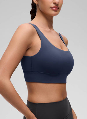 Longline Sports Bra - U Back, Extended Coverage