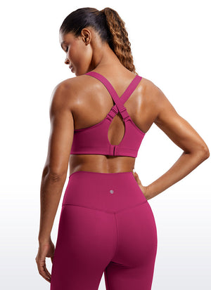 High Impact Sports Bra - Zip Front, Full Coverage