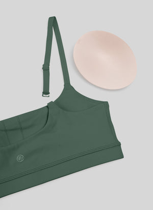 Wireless Sports Bra - Adjustable Spaghetti Straps