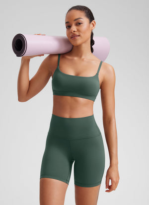 Wireless Sports Bra - Adjustable Spaghetti Straps