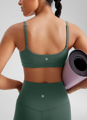 Wireless Sports Bra - Adjustable Spaghetti Straps