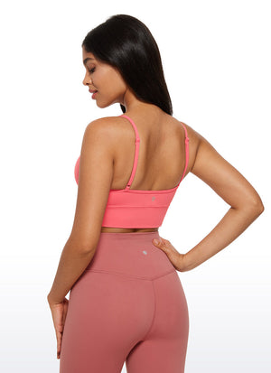 V Neck Longline Bra - V Neck, Extended Coverage