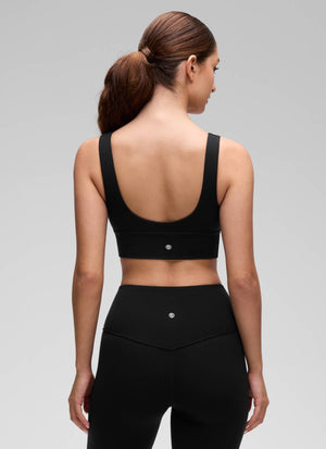 Deep V Neck Longline Bra - Deep V, Extended Length