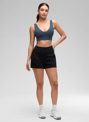 Deep V Neck Longline Bra - Deep V, Extended Length