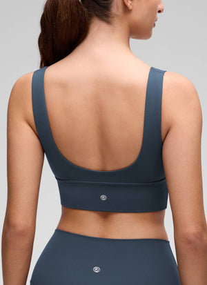 Deep V Neck Longline Bra - Deep V, Extended Length