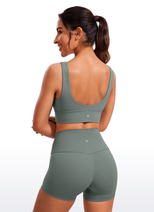 Deep V Neck Longline Bra - Deep V, Extended Length