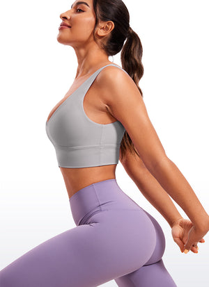 Deep V Neck Longline Bra - Deep V, Extended Length