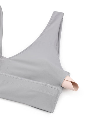 Deep V Neck Longline Bra - Deep V, Extended Length