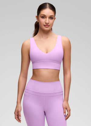 Deep V Neck Longline Bra - Deep V, Extended Length
