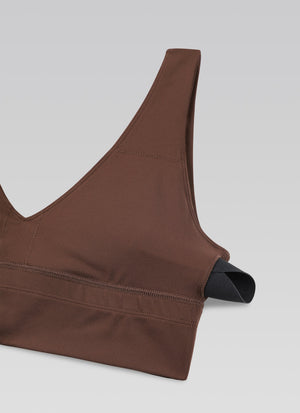 Deep V Neck Longline Bra - Deep V, Extended Length
