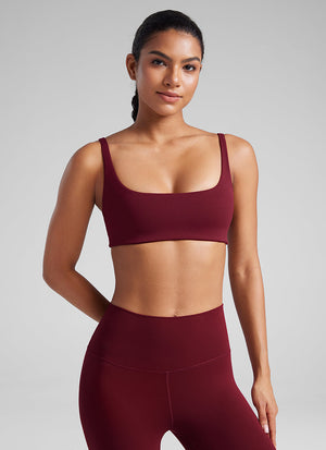 Padded Sports Bra For Women - Square Neck, Cami Style