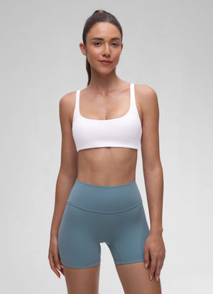 Padded Sports Bra For Women - Square Neck, Cami Style