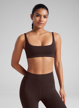 Padded Sports Bra For Women - Square Neck, Cami Style