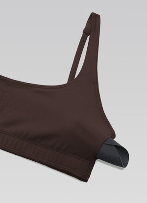 Padded Sports Bra For Women - Square Neck, Cami Style