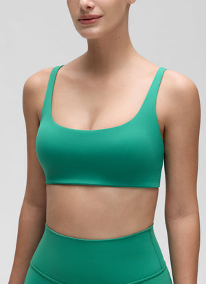 Padded Sports Bra For Women - Square Neck, Cami Style