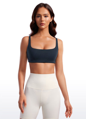 Padded Sports Bra For Women - Square Neck, Cami Style